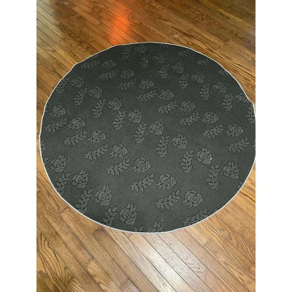 Watermelon Rug, Round Kitchen Carpet, Cute Nursery Play Mat, Fruit Decor